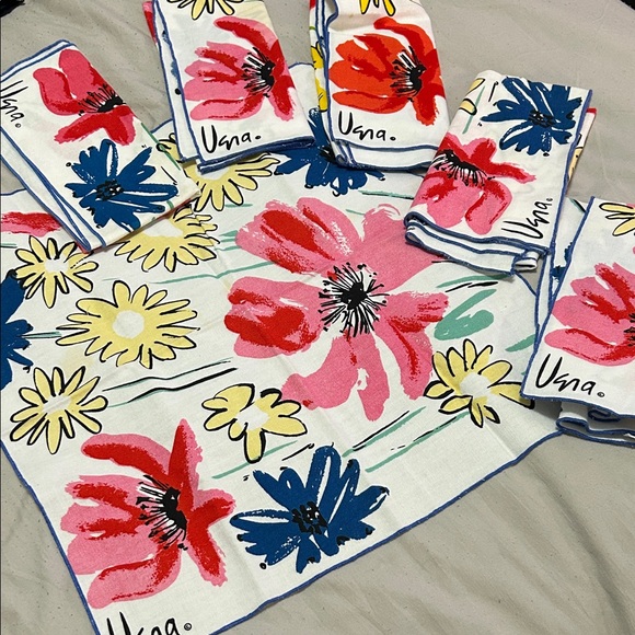 Vintage Vera Neumann cloth napkins set of 6 - Picture 2 of 3